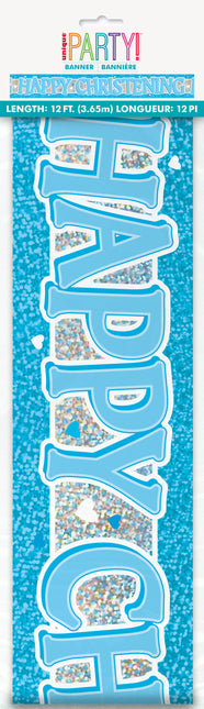 Banderola Prisma Bautizo Azul, 3,5 m