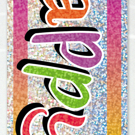 Pancarta Prisma Feliz Jubilación, 3,5 m
