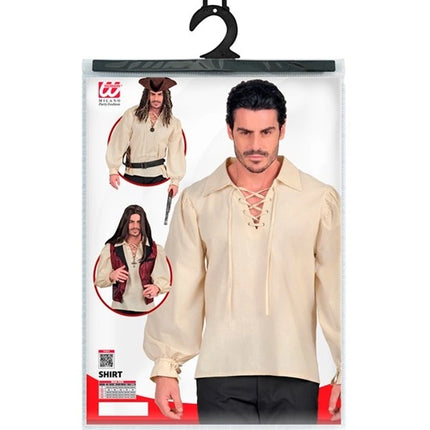 CAMISETA BEIGE DE ESTILO HISTÓRICO