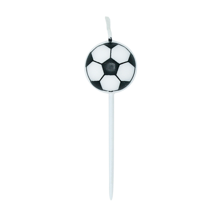 Velas de fútbol, 4 cm, 5 unidades