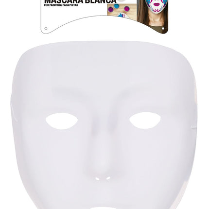Máscara blanca de Halloween