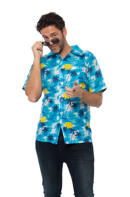 Camisa Hawaiana Azul