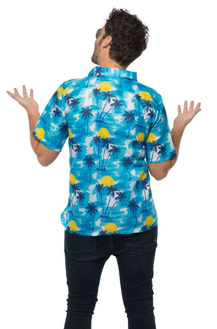 Camisa Hawaiana Azul