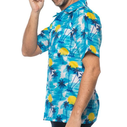 Camisa Hawaiana Azul