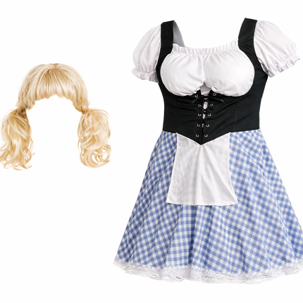 Vestido dirndl azul para el Oktoberfest para hombre