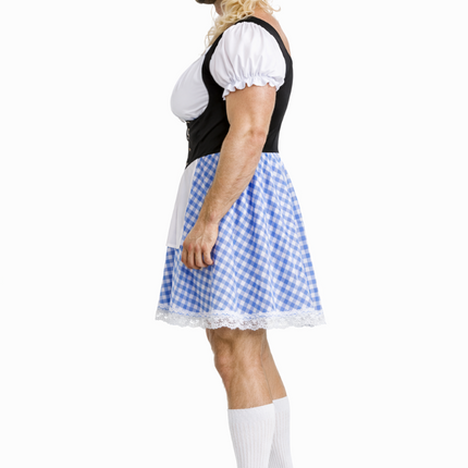 Vestido dirndl azul para el Oktoberfest para hombre