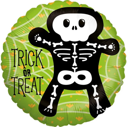 Globo de helio de Halloween «Trick or Treat» (vacío), 45 cm