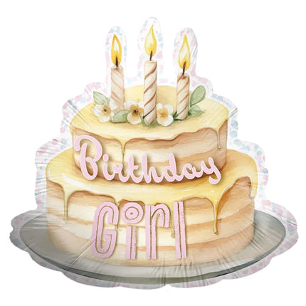 Globo de helio «Birthday Girl» sin relleno, 70 cm