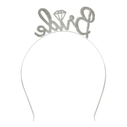 Diadema metálica «Bride» con diamantes