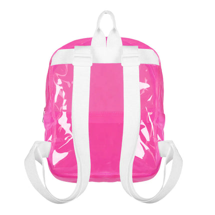 Mochila Clarity rosa neón (28 x 23 x 10 cm)