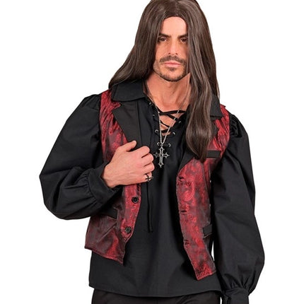 CAMISETA NEGRA DE ESTILO HISTÓRICO