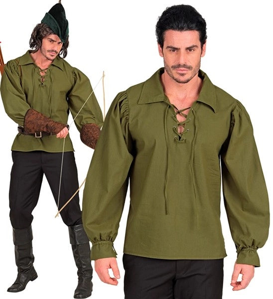 Camiseta histórica verde para hombre