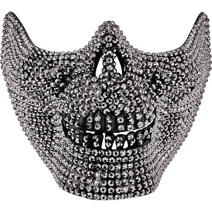 MÁSCARA CALAVERA STRASS