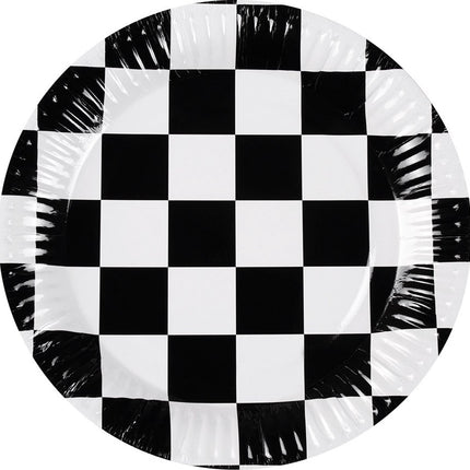 Platos Carreras Papel 23cm 10ud