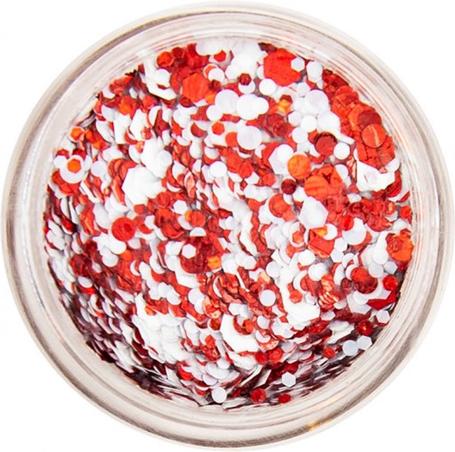 PXP Purpurina prensada en crema rojo-blanco 10 ml