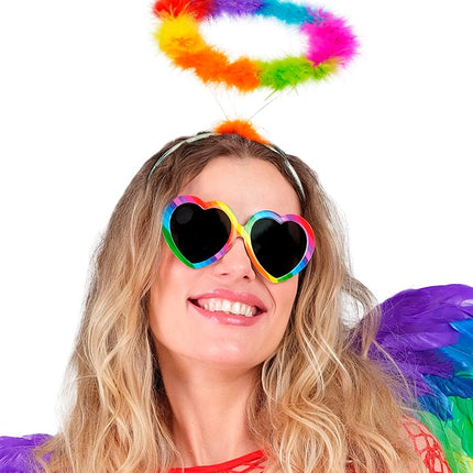 DIADEMA HALO ÁNGEL ARCO IRIS