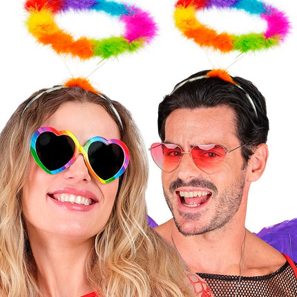 DIADEMA HALO ÁNGEL ARCO IRIS