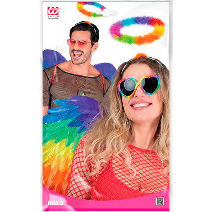 DIADEMA HALO ÁNGEL ARCO IRIS