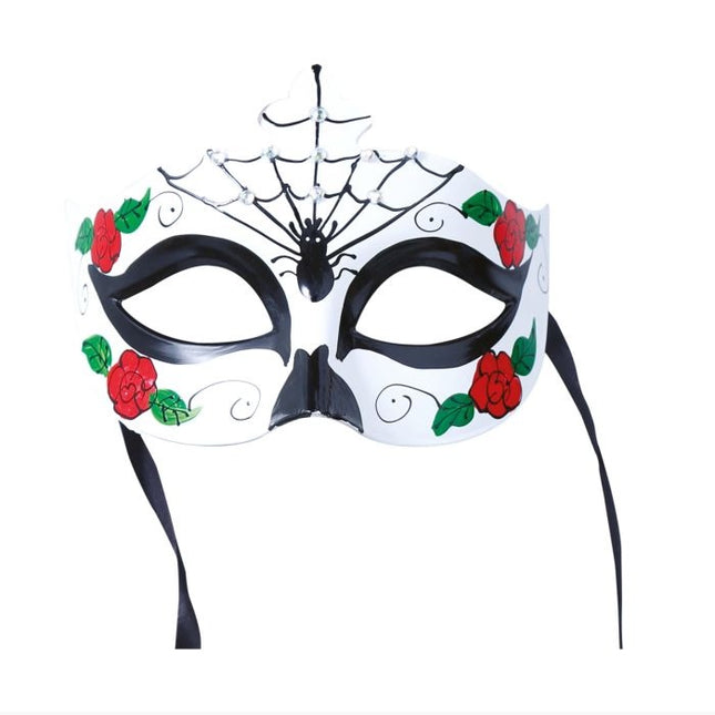 Halloween Máscara de ojos Araña