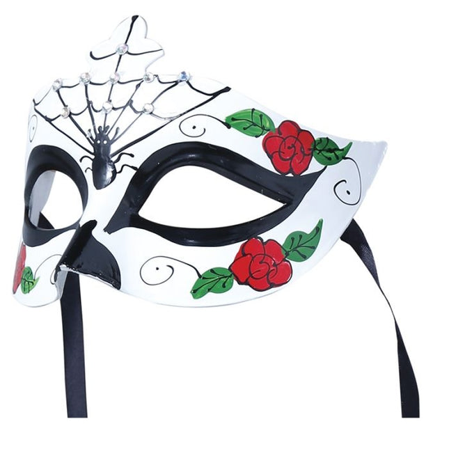 Halloween Máscara de ojos Araña