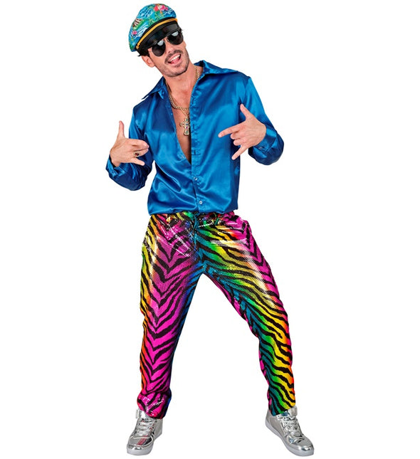 PAILLETS BROEK REGENBOOG TIGRE Adulto