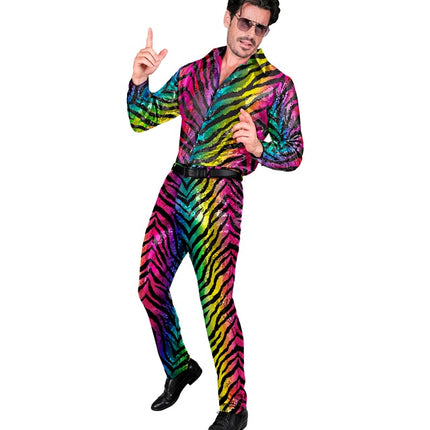 PAILLETS BROEK REGENBOOG TIGRE Adulto