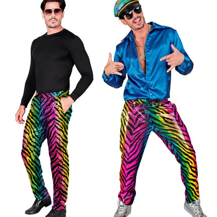 PAILLETS BROEK REGENBOOG TIGRE Adulto