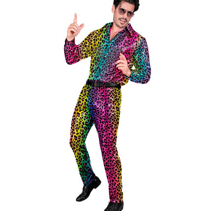 PANTALÓN LENTEJUELAS LEOPARDO ARCO IRIS