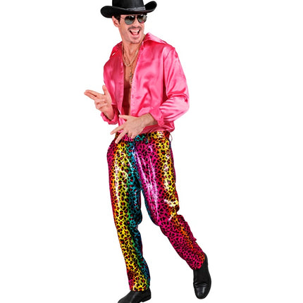 PANTALÓN LENTEJUELAS LEOPARDO ARCO IRIS