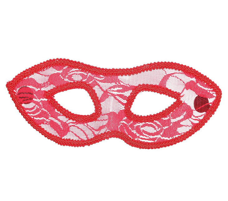 Máscara Encaje Rojo