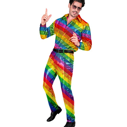 PANTALONES DE LENTEJUELAS ARCO IRIS