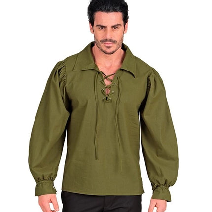 CAMISETA VERDE DE ESTILO HISTÓRICO