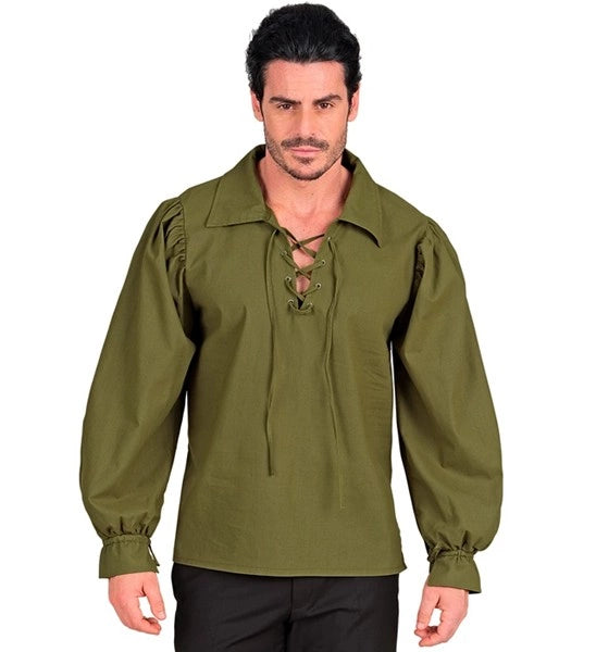 Camiseta histórica verde para hombre