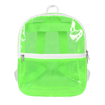 Mochila Clarity verde neón (28 x 23 x 10 cm)