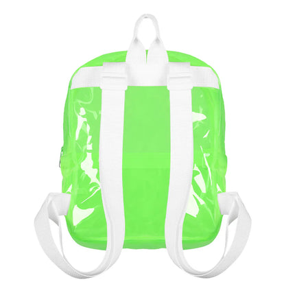 Mochila Clarity verde neón (28 x 23 x 10 cm)