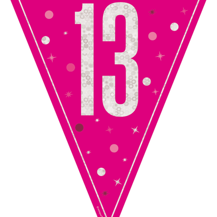 13 Jaar Slinger Roze 2,5m van Unique koop je bij Partywinkel