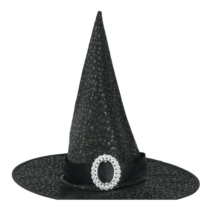 Sombrero de bruja negra de Halloween