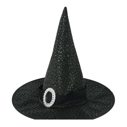 Sombrero de bruja negra de Halloween