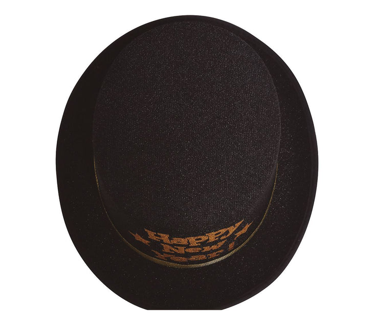 Sombrero Feliz Año Nuevo Oro Negro