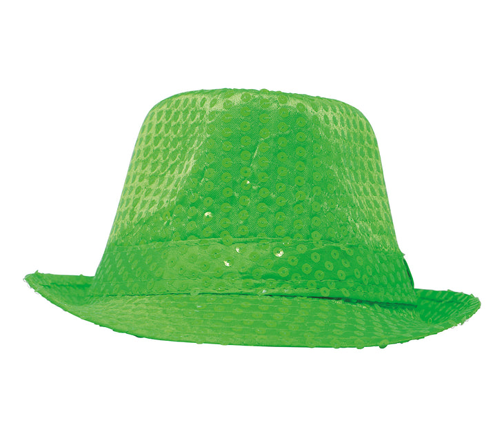 Gorro Lentejuelas Verde Neón