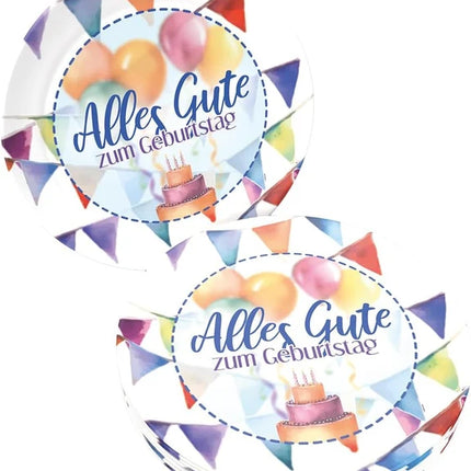 Platos para tarta de 23 cm, 8 unidades