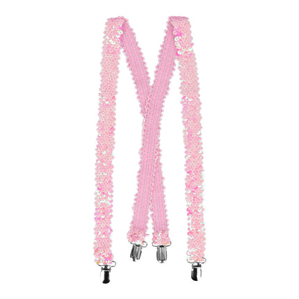 Conjunto Lentejuelas rosa claro