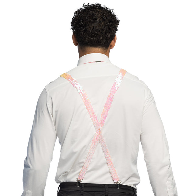 Conjunto Lentejuelas rosa claro