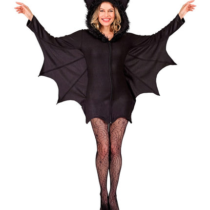 VESTIDO MURCIÉLAGO CON CAPUCHA