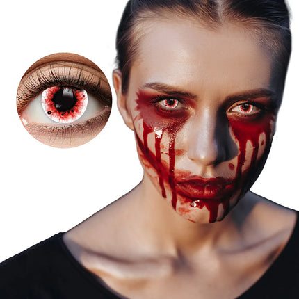 Par de lentillas de 3 meses «Blood splatter»