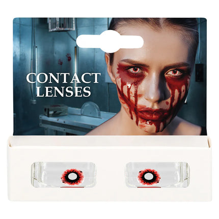 Par de lentillas de 3 meses «Blood splatter»