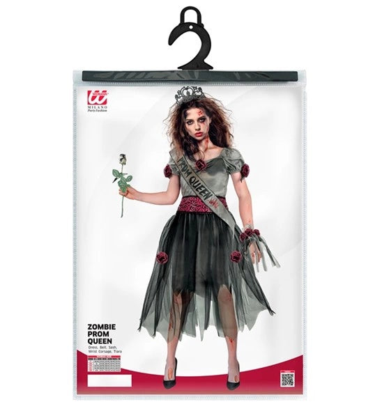 Disfraz de reina del baile zombi