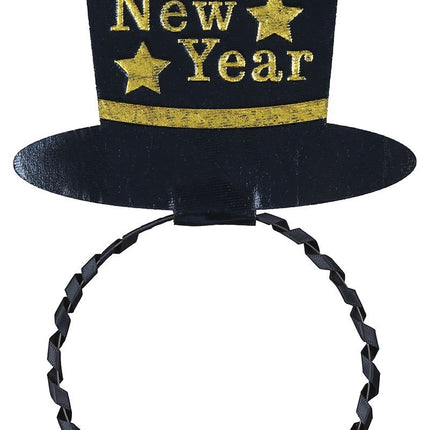 Diadema dorada Feliz Año Nuevo