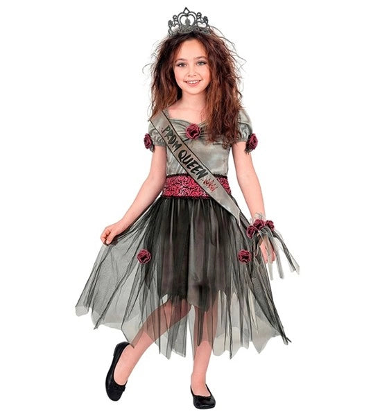 Disfraz de reina del baile zombi para niño
