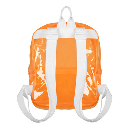 Mochila Clarity naranja neón (28 x 23 x 10 cm)